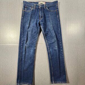 LEVI STRAUSS 505 Denim Jeans Mens 32x32 Regular Straight Fit Medium Wash Blue